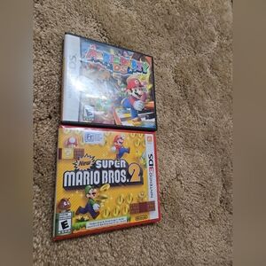 Nintendo Red and Black Video Games New Super Mario Bros DS